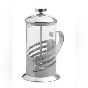 BRANDANI Italian Style French Press Coffee Maker Glass/Silver Stainless
#1015246